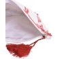 pochette Mare in Cotone 100% bianco-rosso stampa marina