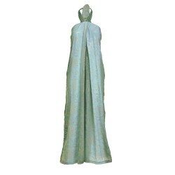 Tutina Ampia colore verde degrade' disegni oro