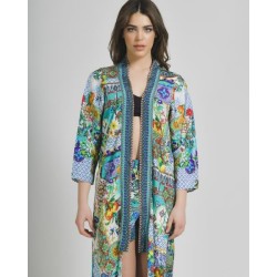 Kimono/Multicolore (100%Crepe) One Size