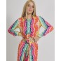 Top/Shirt with Knot  Multicolor One Size (100% Cotton)